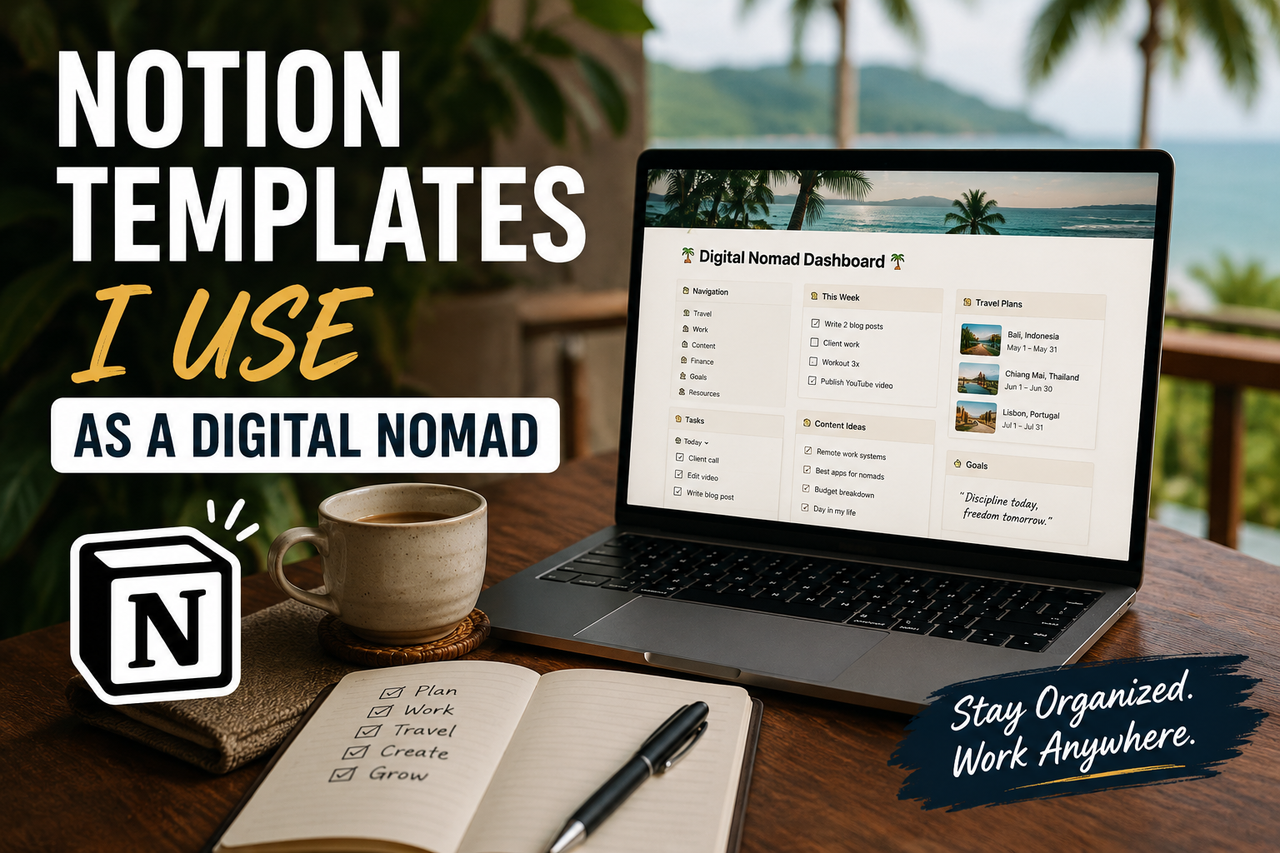 Notion Templates I Use as a Digital Nomad